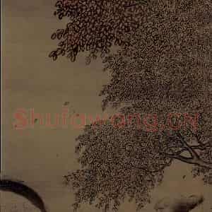 宋代《秋林放犊图》国画花鸟工笔作品图片鉴赏