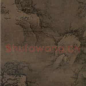 宋代《雪山行旅图》国画山水工笔作品图片鉴赏