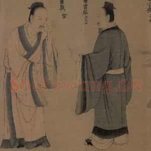 宋代《孔门弟子像》国画人物工笔作品图片鉴赏
