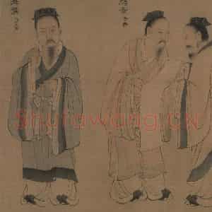 宋代《孔门弟子像》国画人物工笔作品图片鉴赏