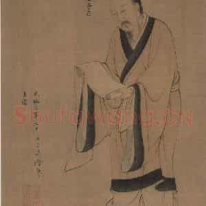 宋代《孔门弟子像》国画人物工笔作品图片鉴赏