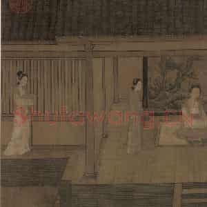 宋代《女孝经图》国画人物工笔作品图片鉴赏
