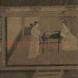 宋代《女孝经图》国画人物工笔作品图片鉴赏