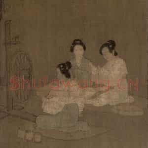 宋代《女孝经图》国画人物工笔作品图片鉴赏