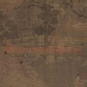 宋代《洛神赋全图》国画人物工笔作品图片鉴赏