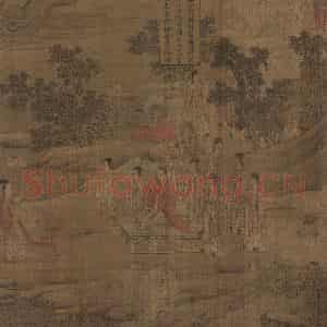 宋代《洛神赋全图》国画人物工笔作品图片鉴赏