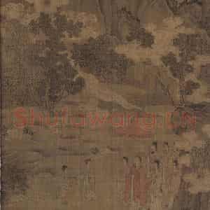 宋代《洛神赋全图》国画人物工笔作品图片鉴赏