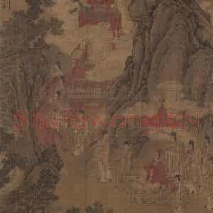 宋代《洛神赋全图》国画人物工笔作品图片鉴赏