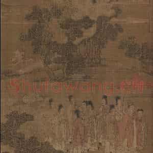 宋代《洛神赋全图》国画人物工笔作品图片鉴赏
