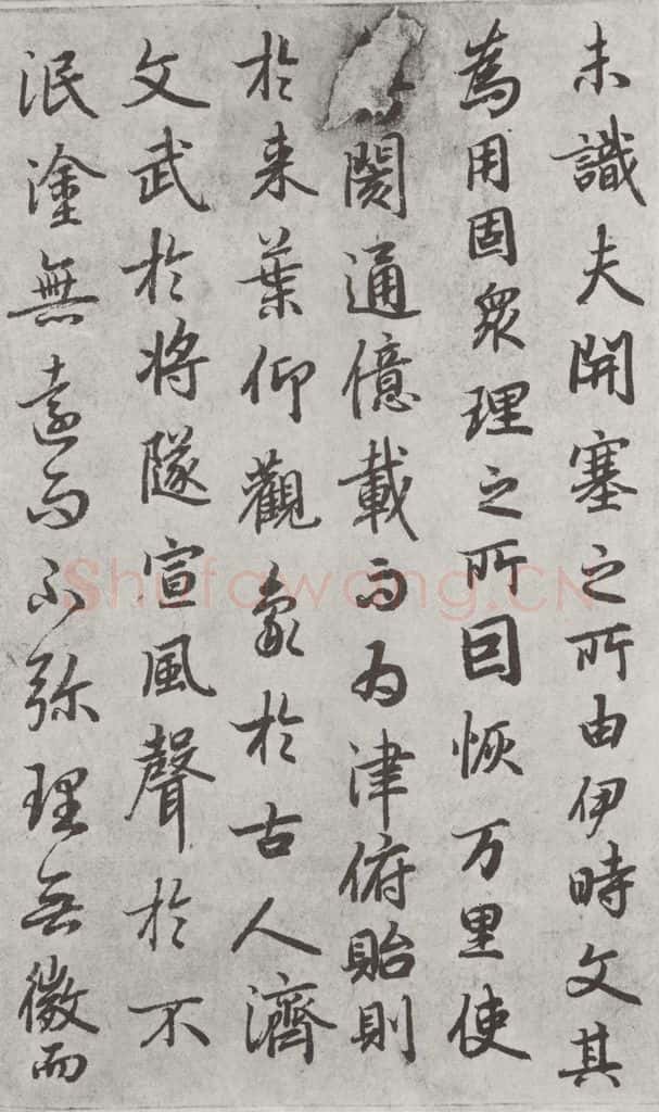 唐朝 陆柬之 唐陆柬之书陆机文赋之二十九 书法作品