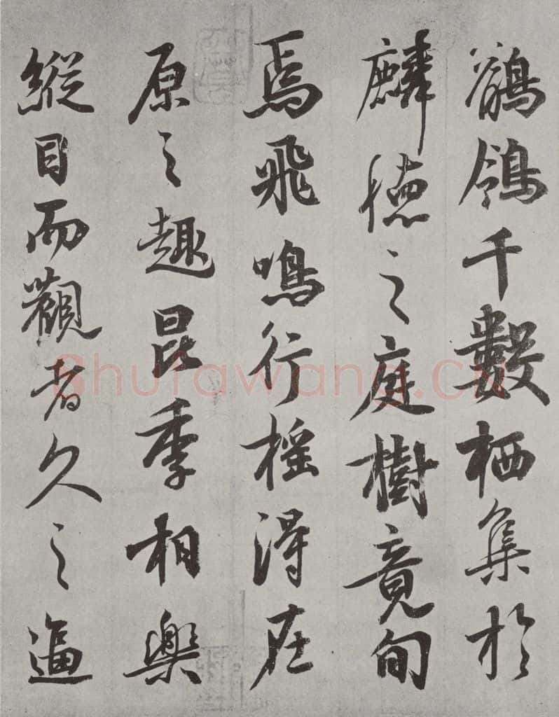 唐 唐玄宗 唐玄宗书鹡鸰颂之三 书法作品