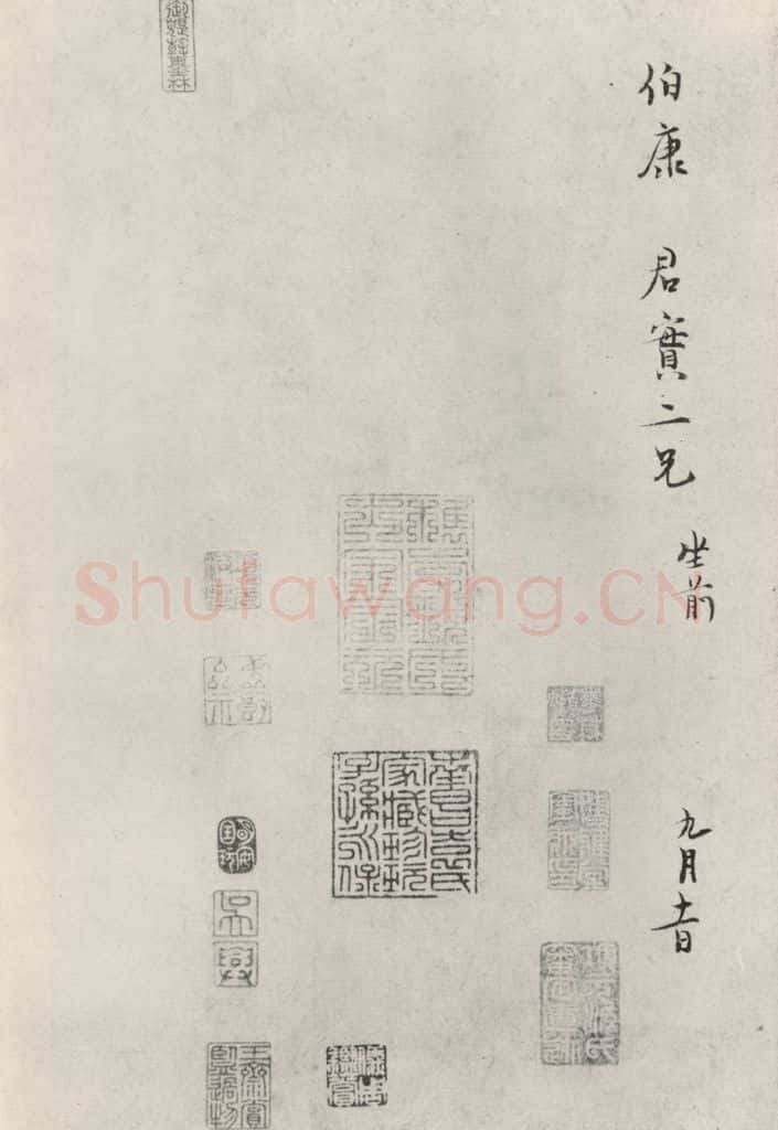 宋朝 范纯仁 《范纯仁致伯康君实尺牍》之二 书法作品
