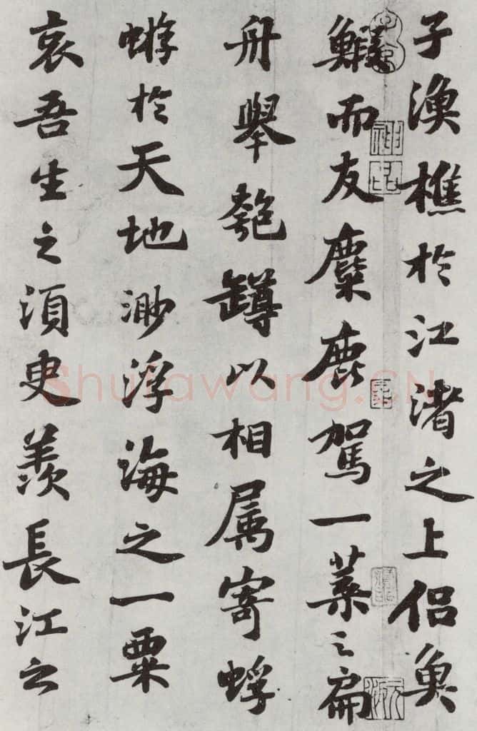 宋 苏轼 前赤壁赋之八 书法作品
