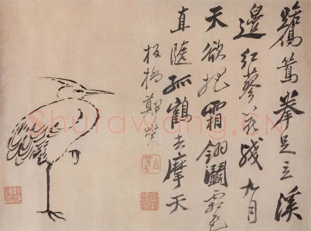  郑燮 题画诗六段 书法作品