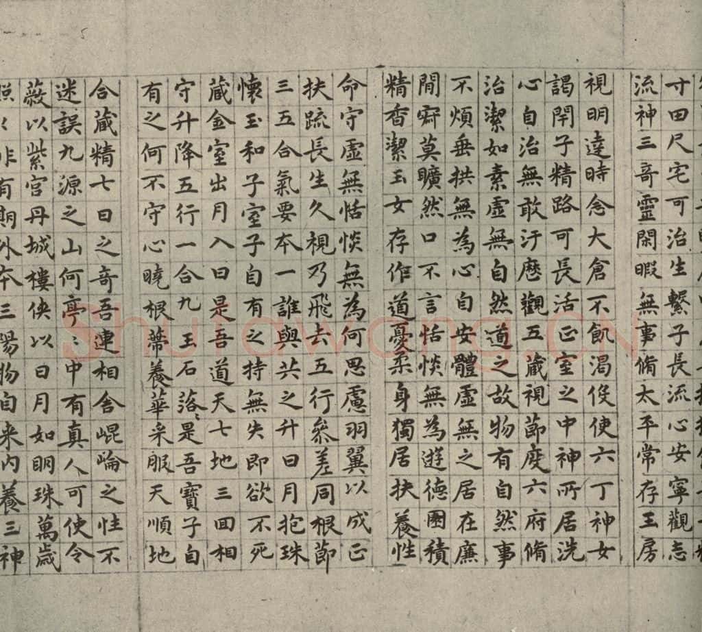 明代 祝允明 《临黄庭经》之二 书法作品