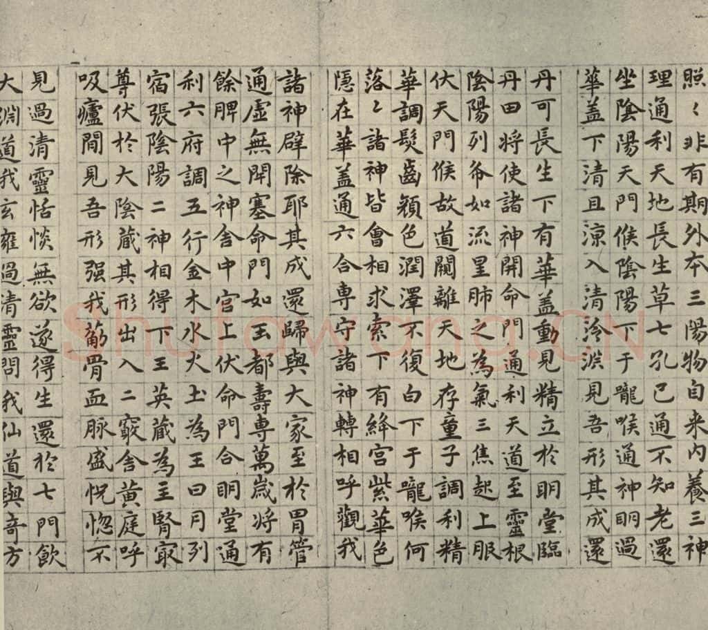 明代 祝允明 《临黄庭经》之三 书法作品
