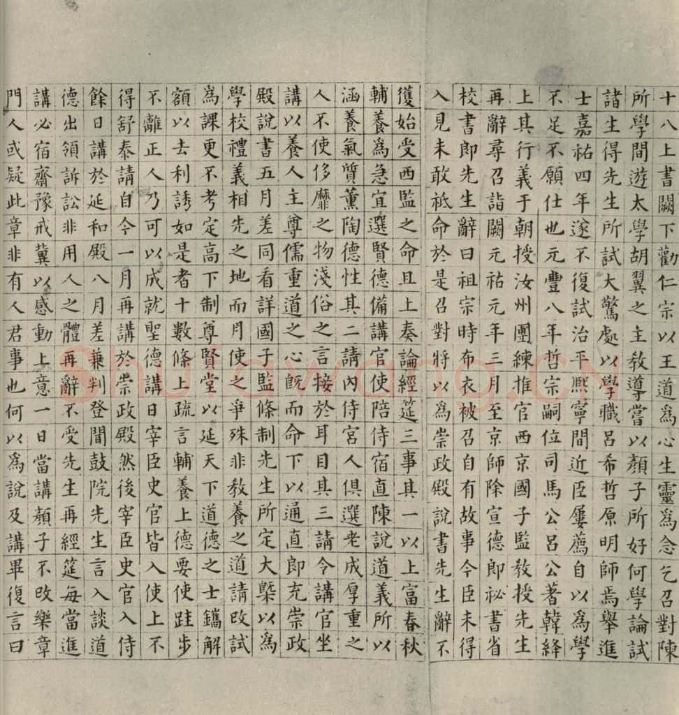 明代 祝允明 《宋儒六贤传志》之九 书法作品