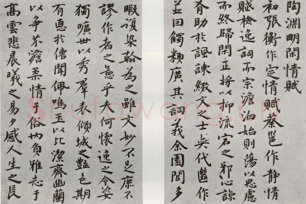 明代 祝允明 《陶渊明闲情赋》之 书法作品