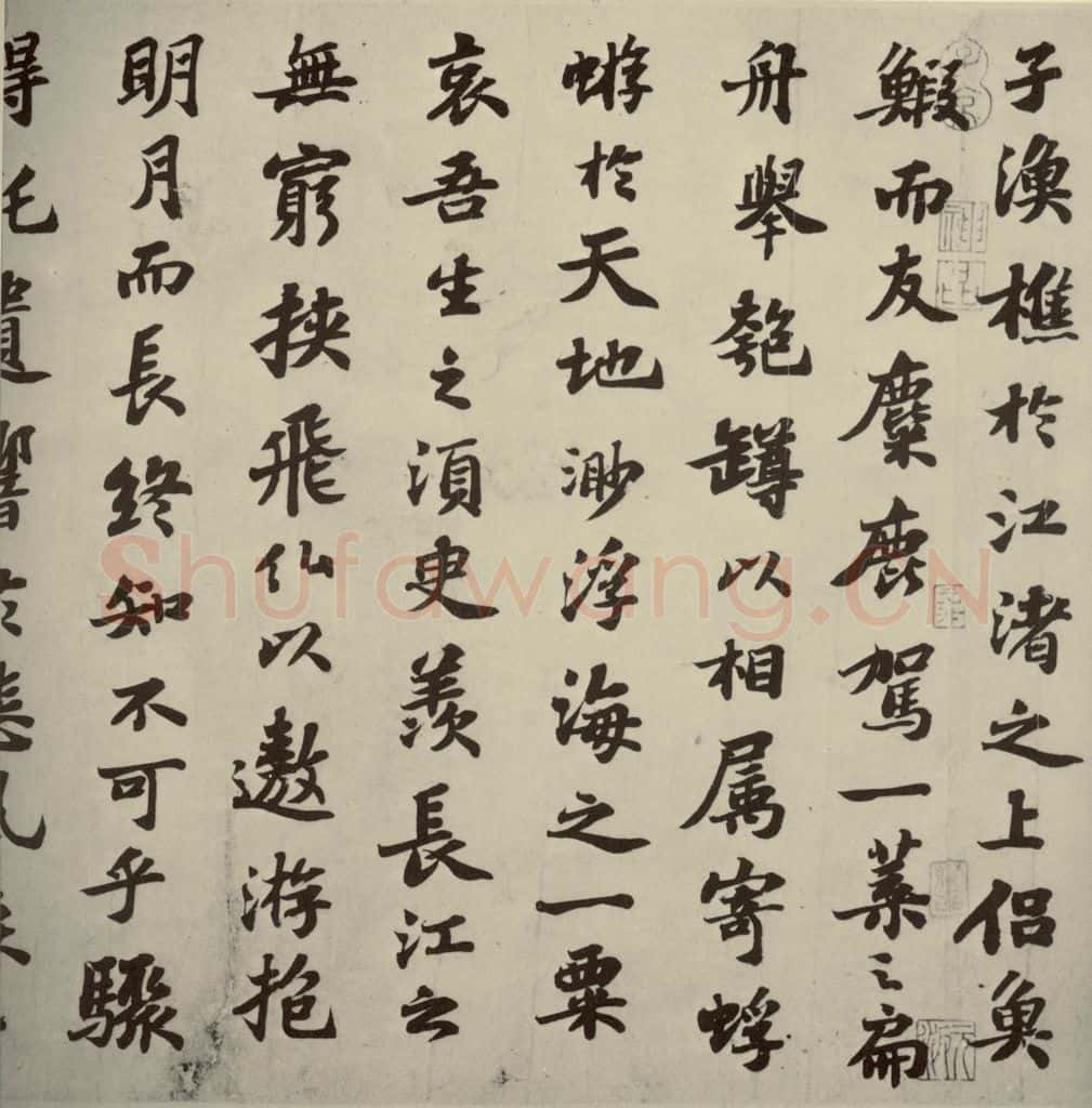 宋代 苏轼 《前赤壁赋》之六 书法作品