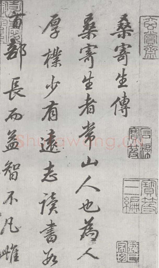 明 董其昌 元明书翰（24）桑寄生传 （1） 书法作品