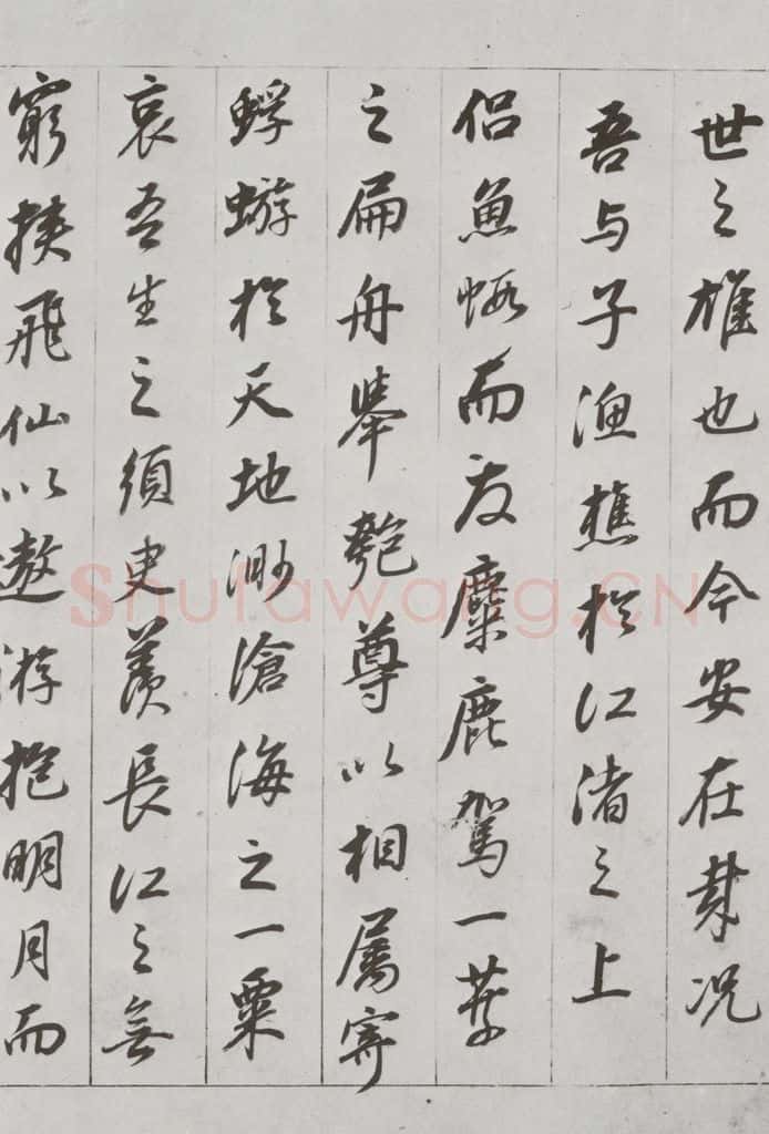 明代 董其昌 《前后赤壁赋》之五 书法作品