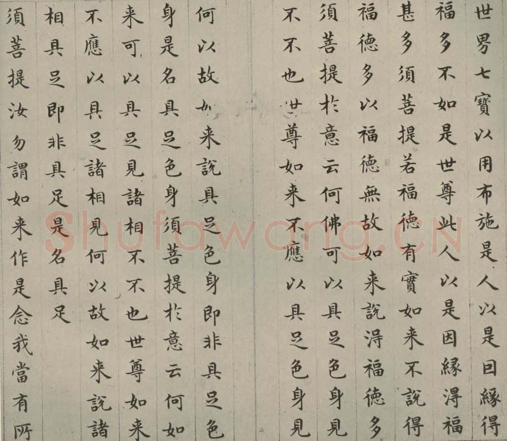 明 文震孟 金刚般若波罗蜜经 （23） 书法作品