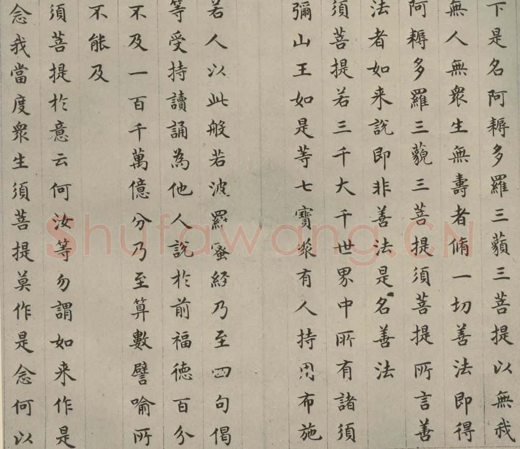 明 文震孟 金刚般若波罗蜜经 （25） 书法作品