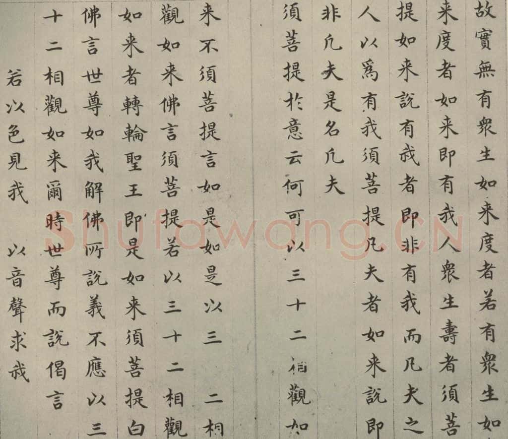 明 文震孟 金刚般若波罗蜜经 （26） 书法作品