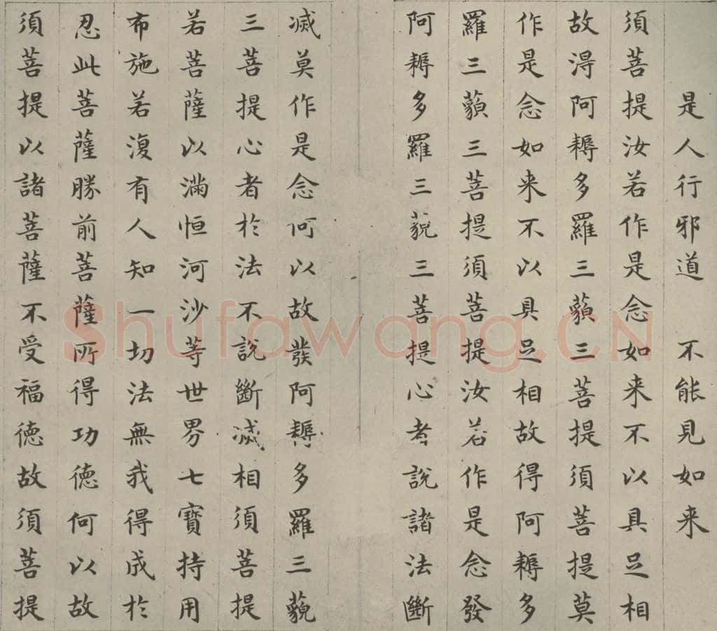 明 文震孟 金刚般若波罗蜜经 （27） 书法作品