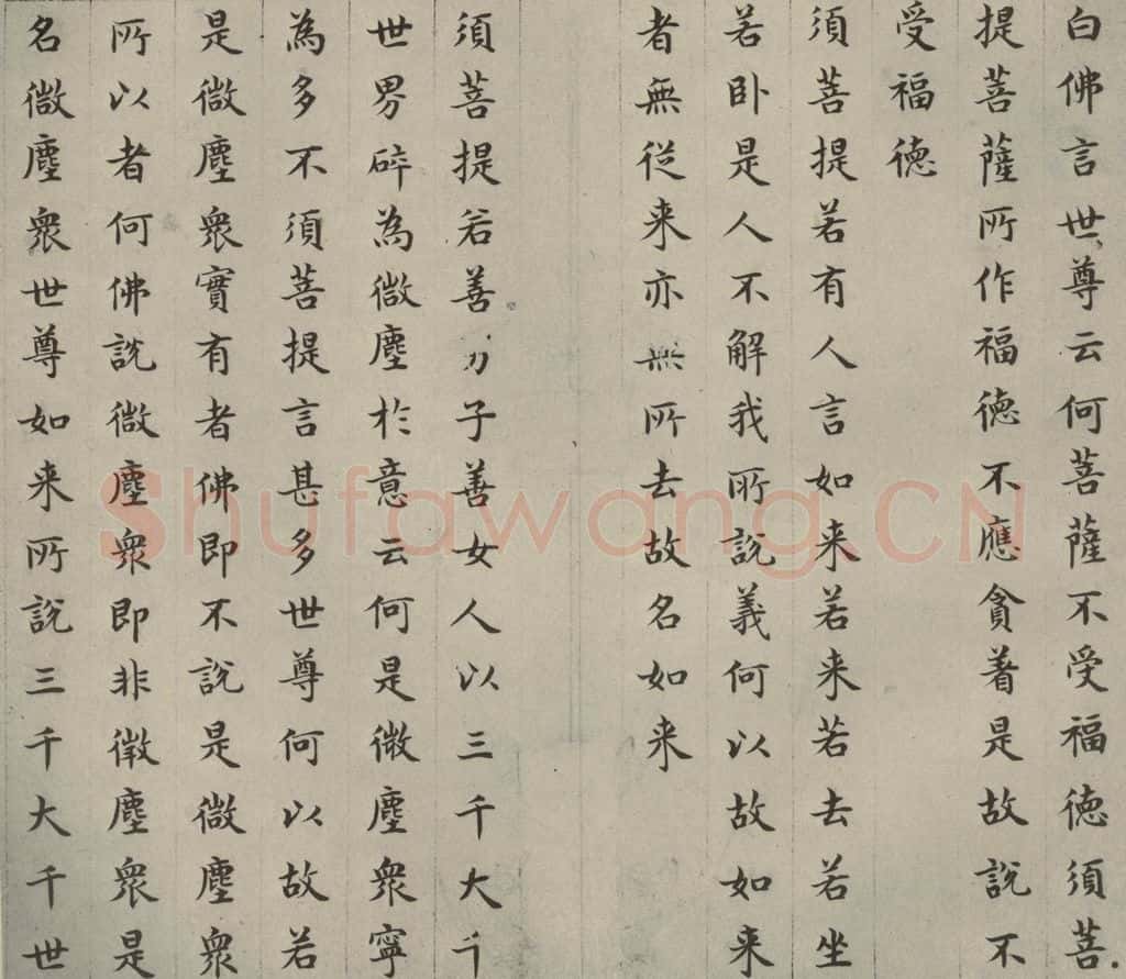明 文震孟 金刚般若波罗蜜经 （28） 书法作品