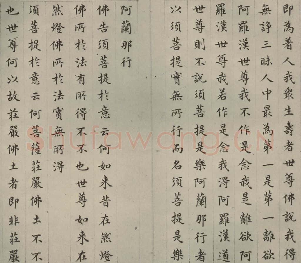 明 文震孟 金刚般若波罗蜜经 （8） 书法作品