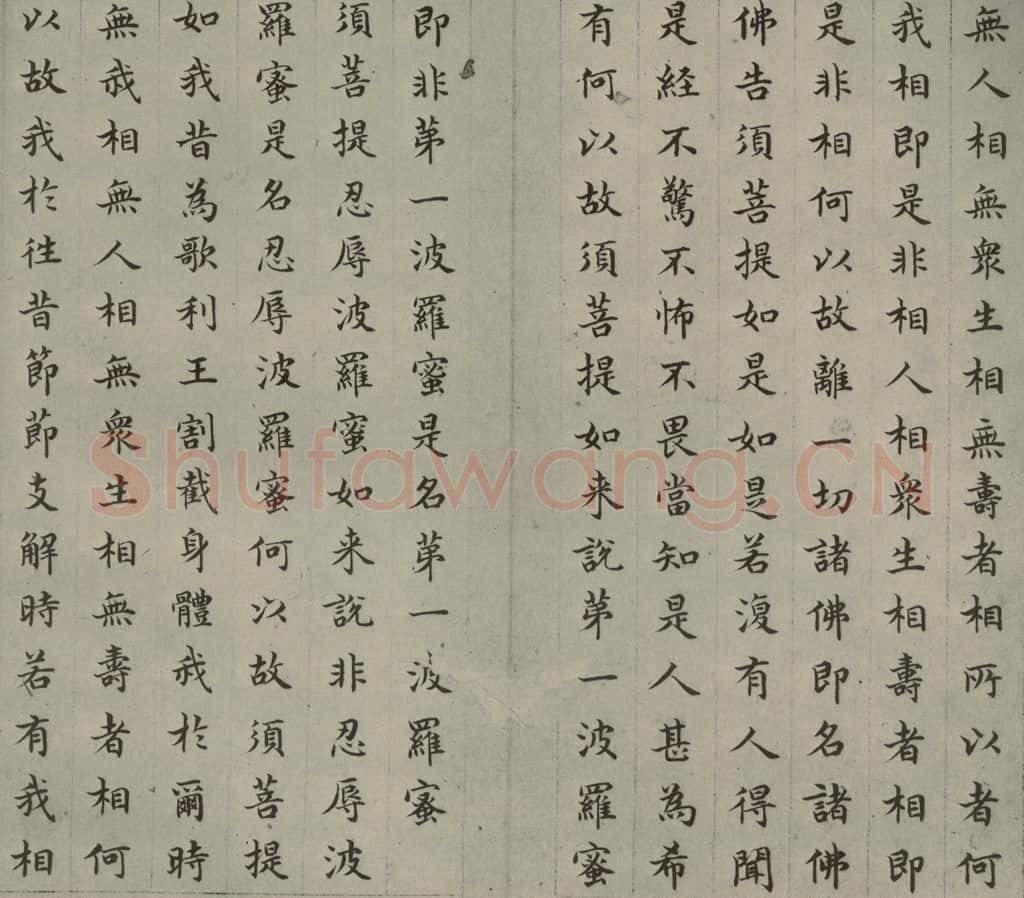 明 文震孟 金刚般若波罗蜜经 （13） 书法作品