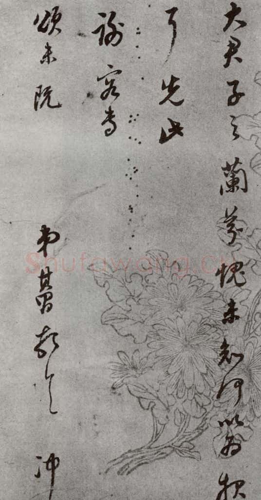 明代 董其昌 《尺牍》（上）之三十二 书法作品