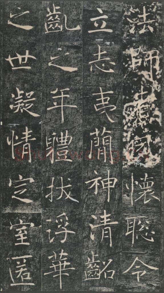 653年唐代 褚遂良 《雁塔圣教序》之四十四 书法作品