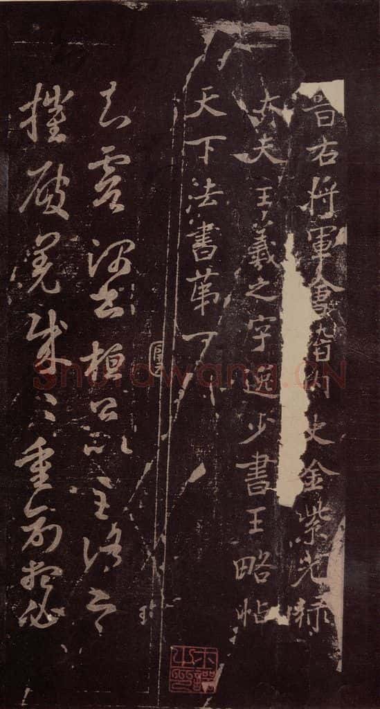东晋 王羲之 《王略帖》之一 书法作品