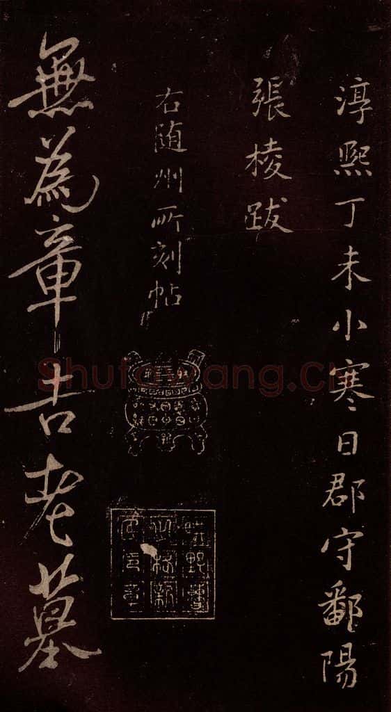 北宋 米芾 《无为章吉老墓志》之一 书法作品