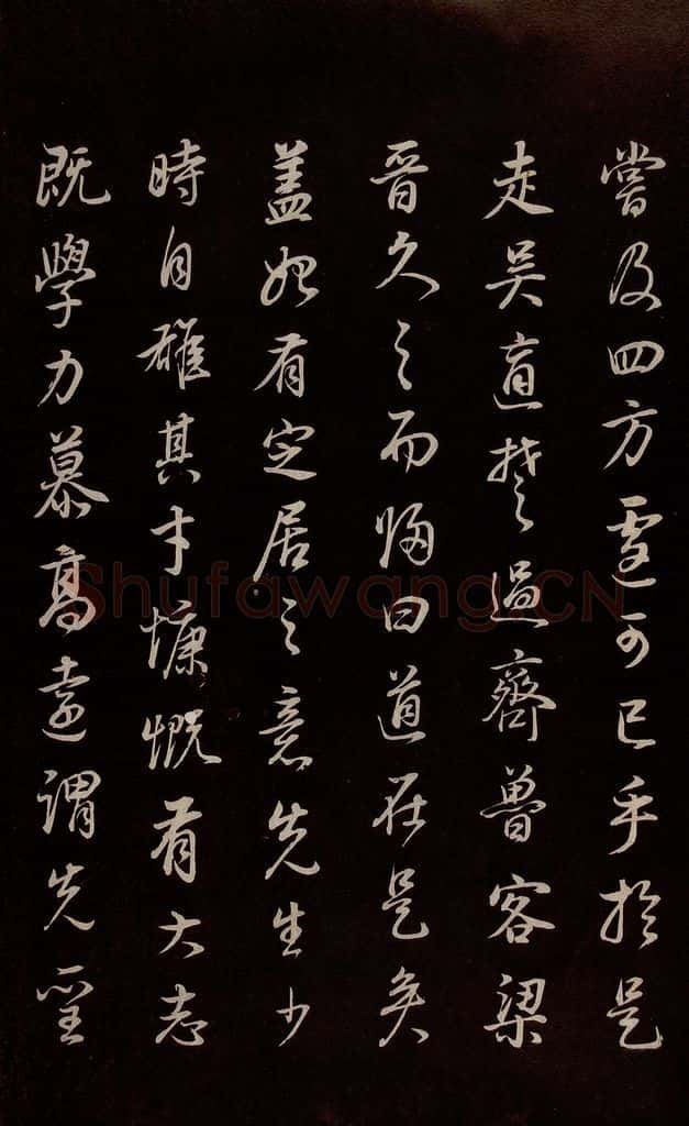 明 董其昌 《邵康节无名公傅程子朱子傅赞并跋》之二十 书法作品