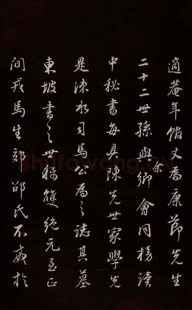 明 董其昌 《邵康节无名公傅程子朱子傅赞并跋》之二十九 书法作品