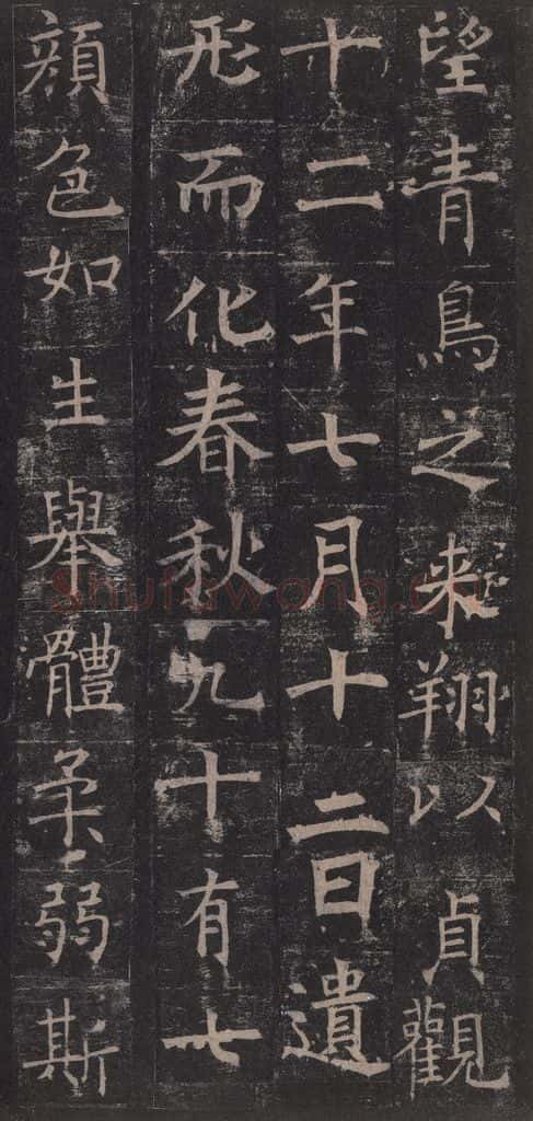 642唐 褚遂良 《孟法师碑》之十九 书法作品