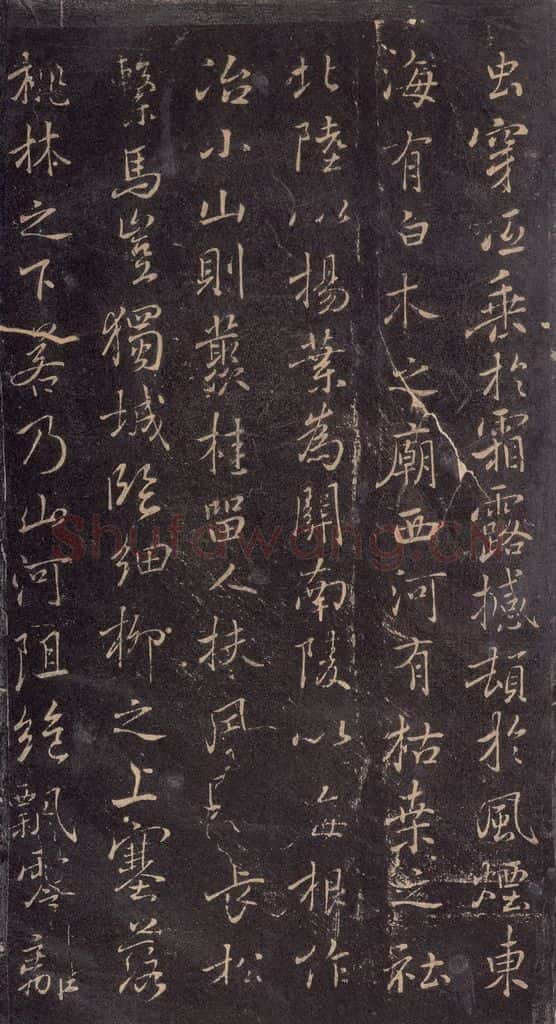 630唐 褚遂良 《古树赋·哀册》之四 书法作品