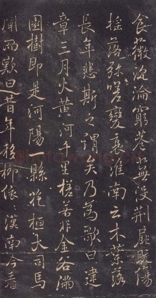 630唐 褚遂良 《古树赋·哀册》之六 书法作品