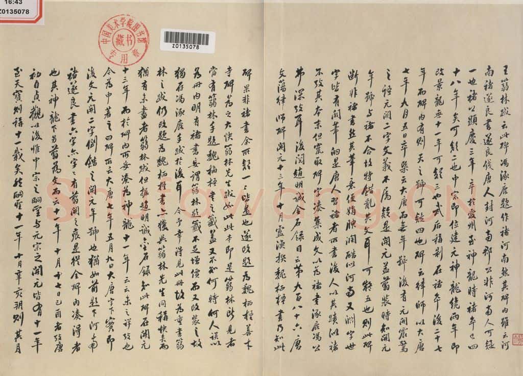 725唐 魏栖梧 《善才碑帖》之一 书法作品