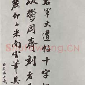 晋朝 王羲之 楷书 行书《大道帖之》毛笔书法楷书 行书作品图片欣赏