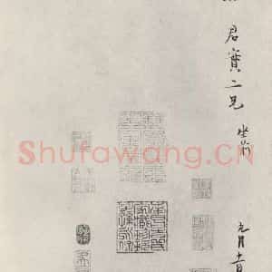 宋代 范纯仁 行书《范纯仁致伯康君实尺牍 之二》毛笔书法行书作品图片欣赏