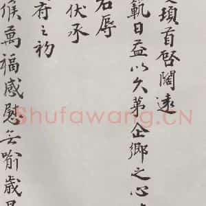 宋代 王岩叟 楷书《王岩叟致知府安抚左丞资政尺牍 之一》毛笔书法楷书作品图片欣赏