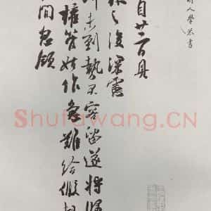 宋代 吴琚 草书《吴琚致观使开府相公尺牍 之一》毛笔书法草书作品图片欣赏