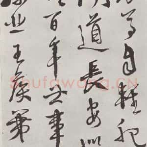 明代 徐谓 草书《徐渭书杜甫秋兴八首墨迹之八》毛笔书法草书作品图片欣赏