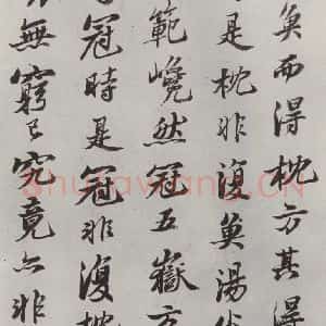 清代 查士标 行书《临苏轼赞 之二》毛笔书法行书作品图片欣赏