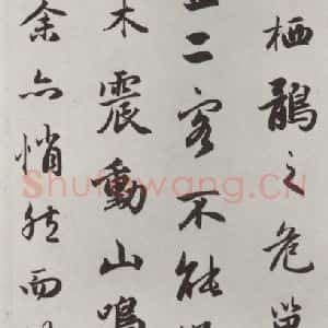 元代 赵孟頫 行楷书《赤壁二赋 之十六》毛笔书法行楷书作品图片欣赏