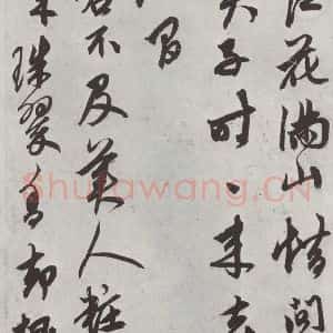 元代 鲜于枢 行草书《行草真迹墨迹之八》毛笔书法行草书作品图片欣赏